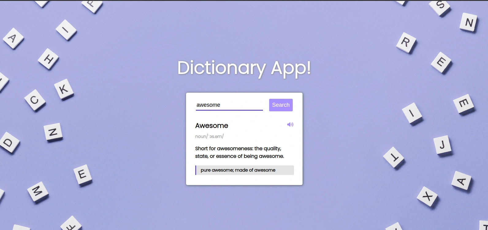 Dictionary App